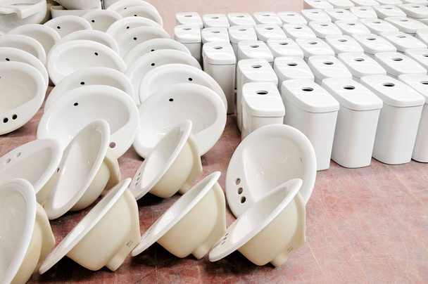 Ceramic products in the workshop - Photo, Image