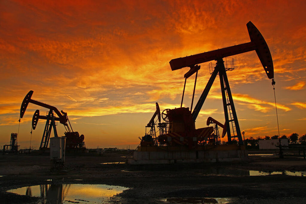 Ropné čerpadlo, zařízení ropného průmyslu - Fotografie, Obrázek