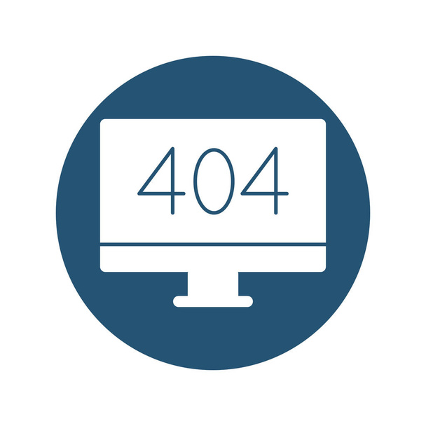404 Webseite Vektorsymbol, das leicht geändert oder bearbeitet werden kann - Vektor, Bild