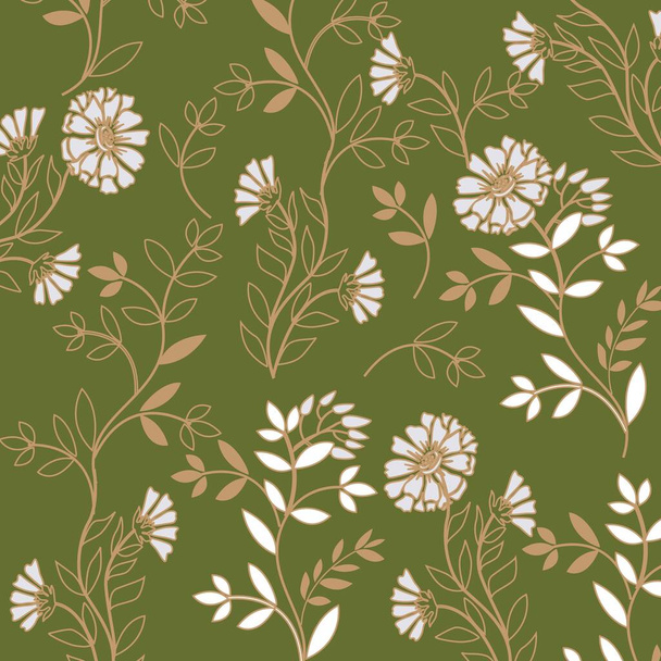 Seamless floral pattern.Vector illustration - Vecteur, image
