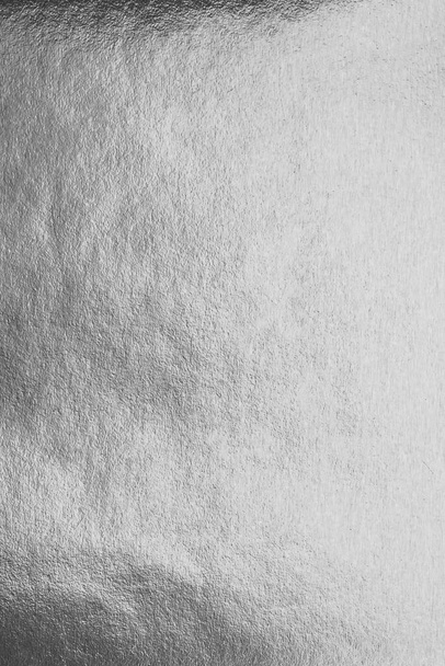 Stříbrná fólie lesklé kovové textury pozadí obal papír pro tapety dekorační prvek  - Fotografie, Obrázek