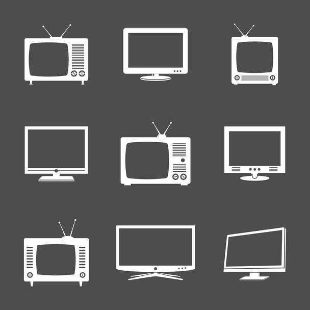 Iconos de televisión
 - Vector, Imagen