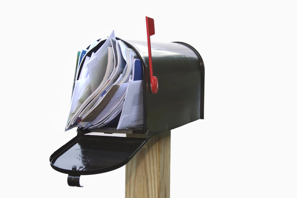 Überfüllter Briefkasten - Foto, Bild