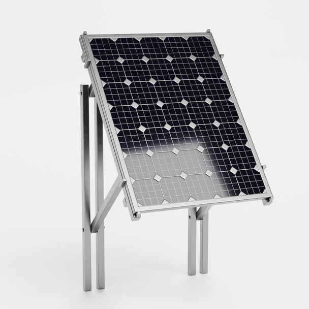Realistický 3D vykreslování solárního panelu - Fotografie, Obrázek