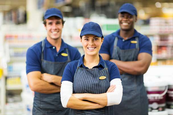 Store worker and team - Foto, Imagem