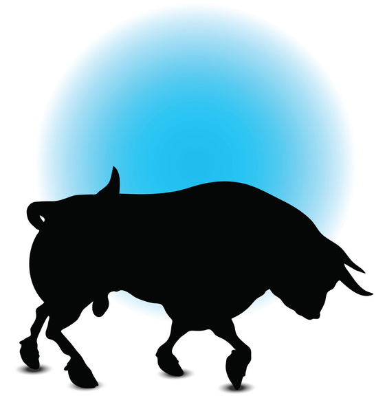 Silhouette taureau
 - Vecteur, image