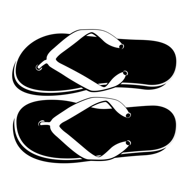 sandálias de praia
 - Vetor, Imagem