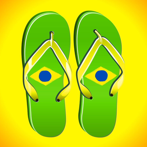 пляжные сандали
 - Вектор,изображение