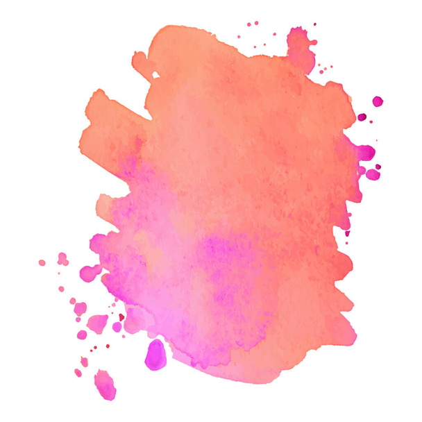 Abstract isolated colorful vector watercolor splash. - Вектор,изображение