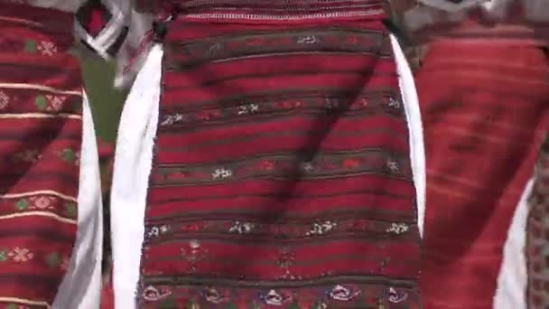 Παραδοσιακές ρουμανικές φούστες από κοντά - Πλάνα, βίντεο