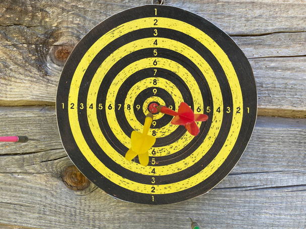 Dart is an opportunity and Dartboard is the target and goal. opportunity, risk management, business concept , success winner business concept. - Photo, Image