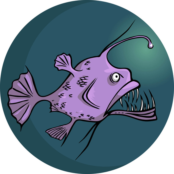 Angler-fish - Wektor, obraz