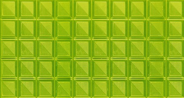 Pop Art Surreal Style Lime Green Colored Chocolate Bars for Abstract Background - Photo, Image