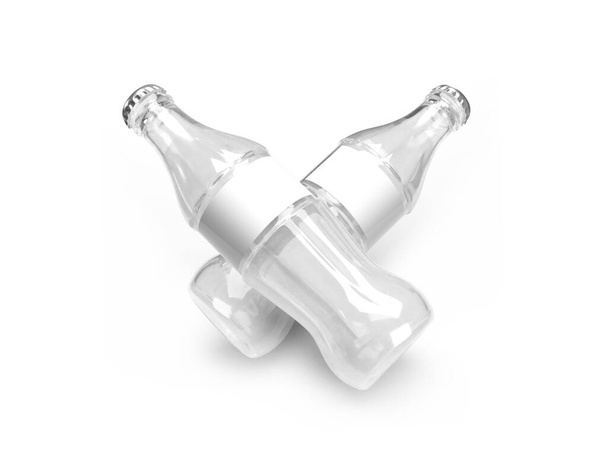 Soft Drink Bottle 3D Illustration Mockup Scene on Isolated Background - Photo, Image