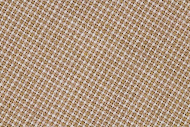 Fabric pattern of brown threads close up as background - Φωτογραφία, εικόνα