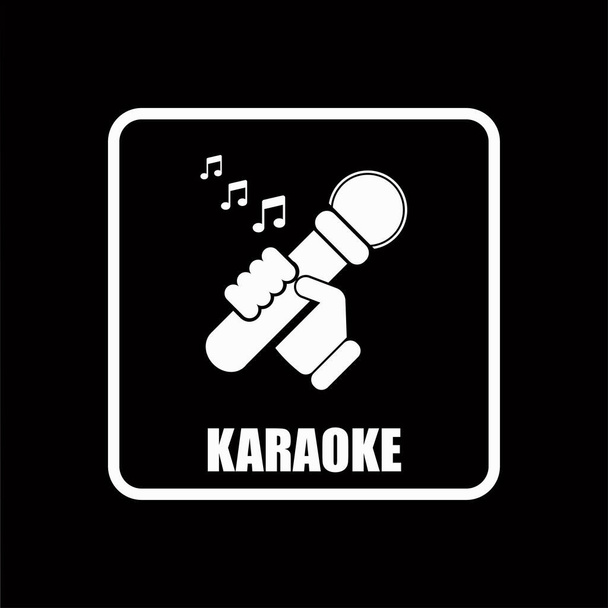 Faciliteit icoon van karaoke op de openbare dienst - Vector, afbeelding