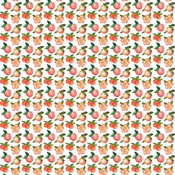 seamless pattern with cute strawberries. vector illustration - Foto, imagen