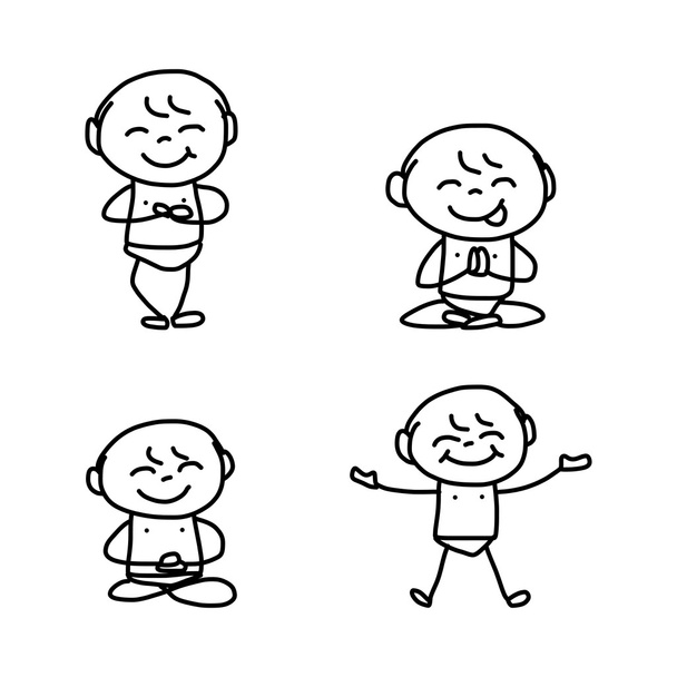 Cartoon glückliche Kinder - Vektor, Bild