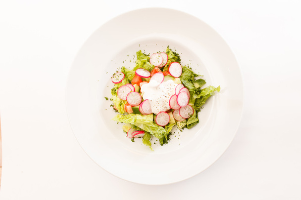 Salad with radish - Фото, изображение