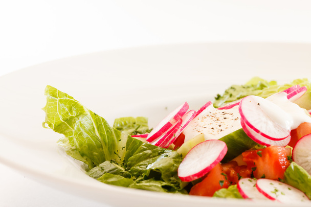 Salad with radish - Fotoğraf, Görsel