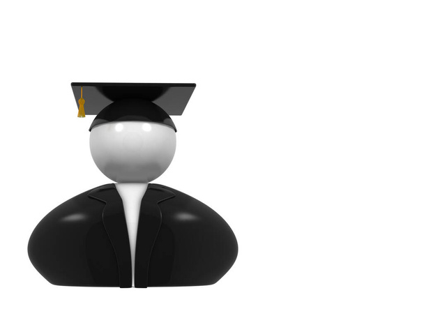 3D ilustrace konceptu vysokoškolského vzdělávání - Fotografie, Obrázek