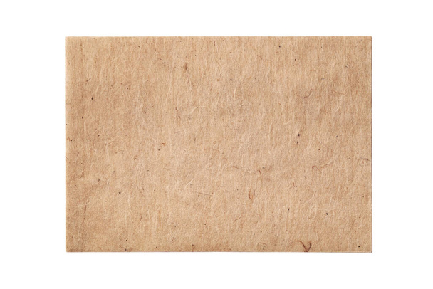 Sheet of traditional handmade paper isolted on white background - Photo, Image
