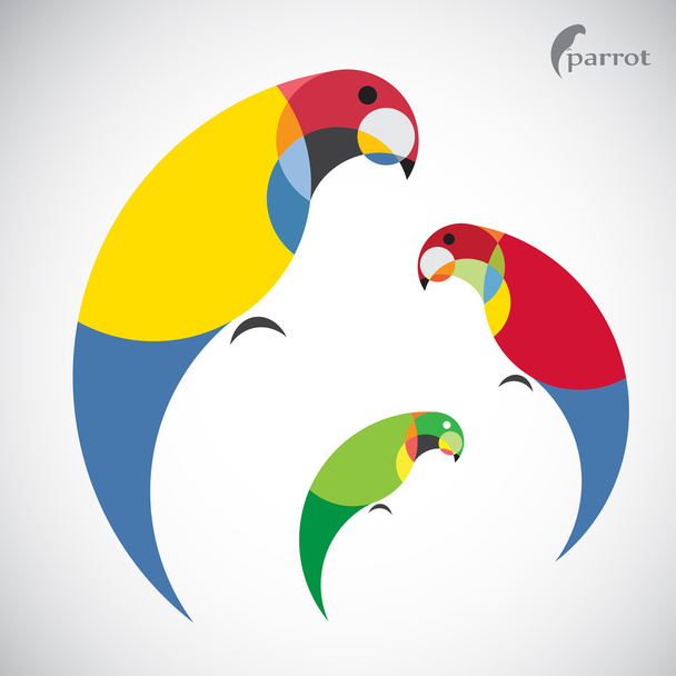 Vector image of an parrot design  - Vector, Image