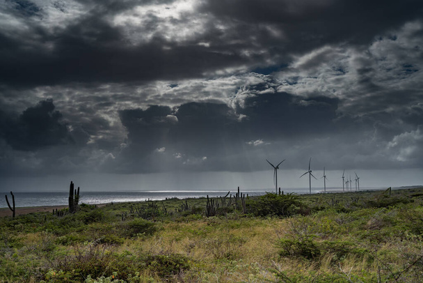 nuvens de tempestade sobre o mar - Foto, Imagem