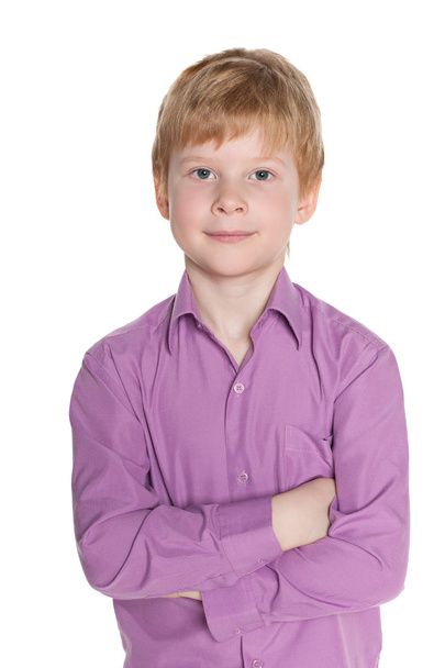 Confident red-haired boy - Φωτογραφία, εικόνα