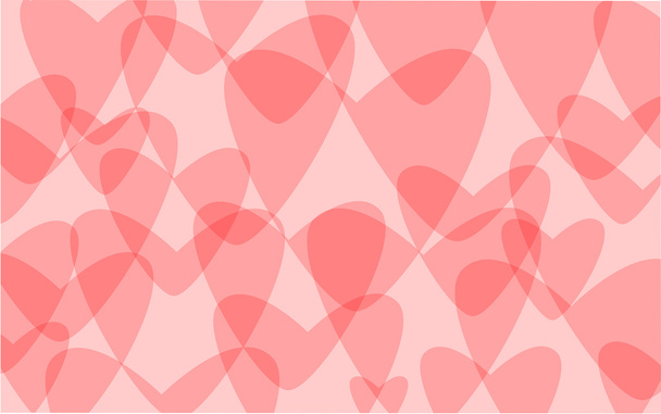 fundo corações cor de rosa
 - Vetor, Imagem