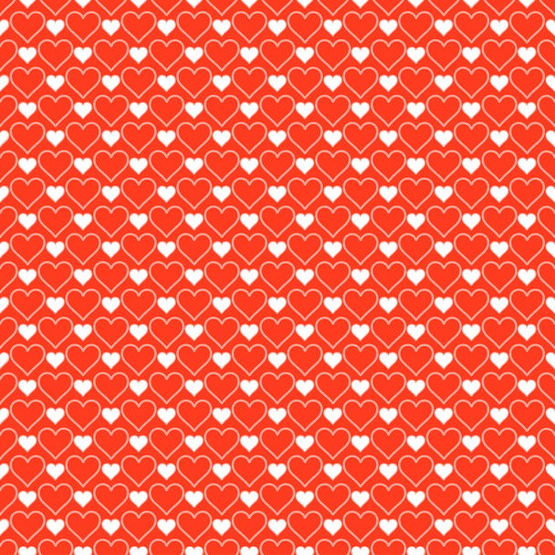Pattern with hearts. - Vektör, Görsel