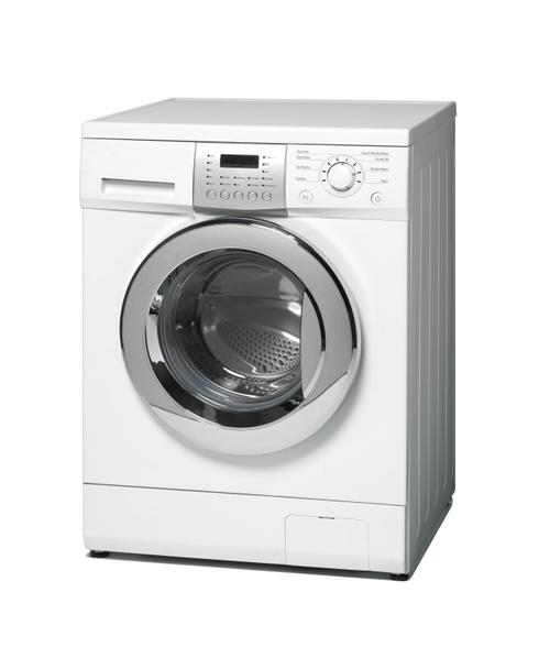 Washing machine isolated on white - Photo, Image