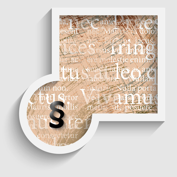 abstract gray frame with pattern and paragraph - Vecteur, image