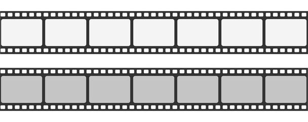 フィルムストリップフレームまたは境界セット。写真、映画や映画の負。ベクターイラスト. - ベクター画像