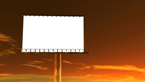 billboard in sunset - Photo, Image