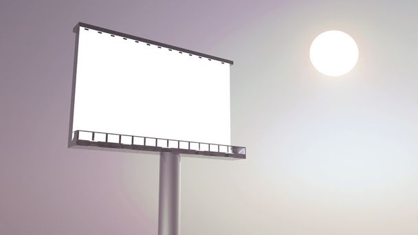 рекламный щит в ночном небе
 - Фото, изображение