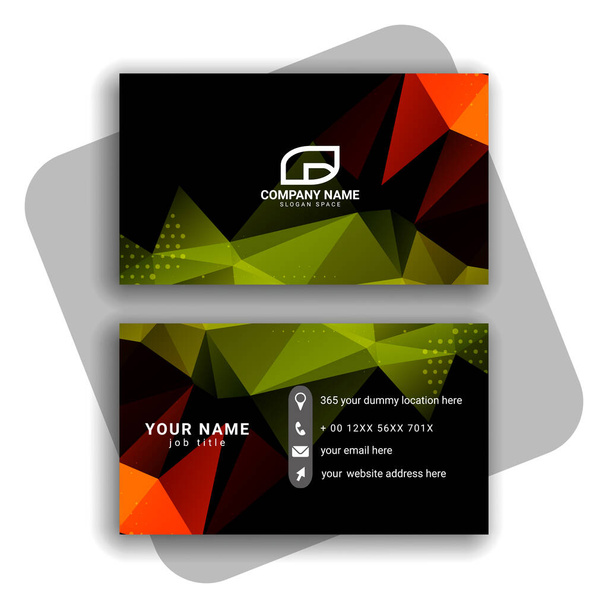 colorful  Modern Business-Card Set vector - Vector, Image