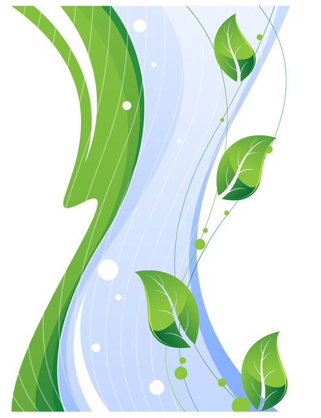 Green leaves abstract - Vector, afbeelding
