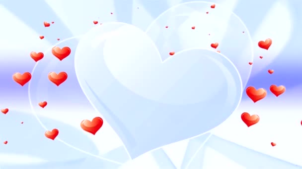 Corazones de San Valentín Fondo azul
 - Metraje, vídeo