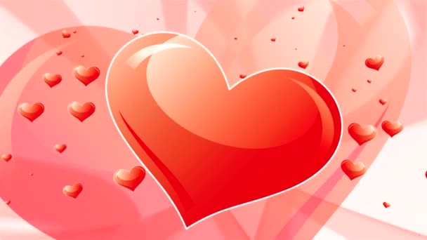valentinky srdce červené pozadí - Záběry, video