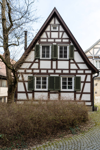 day trips in south germany beautiful small half timbered house - Photo, Image