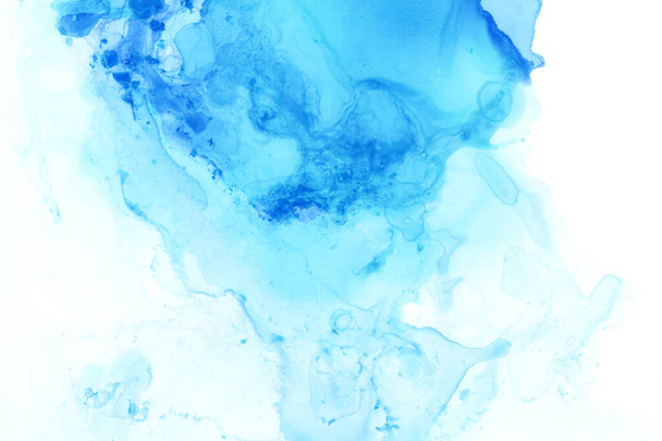 Natural luxury abstract fluid art painting in alcohol ink technique. Art for design project as background for invitation or greeting cards, flyer, poster, presentation, banner. - Photo, image