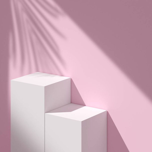 Abstrakter Hintergrund minimaler Stil für Produktbranding. Attrappe Szene und leerer Raum. 3D-Darstellung - Foto, Bild
