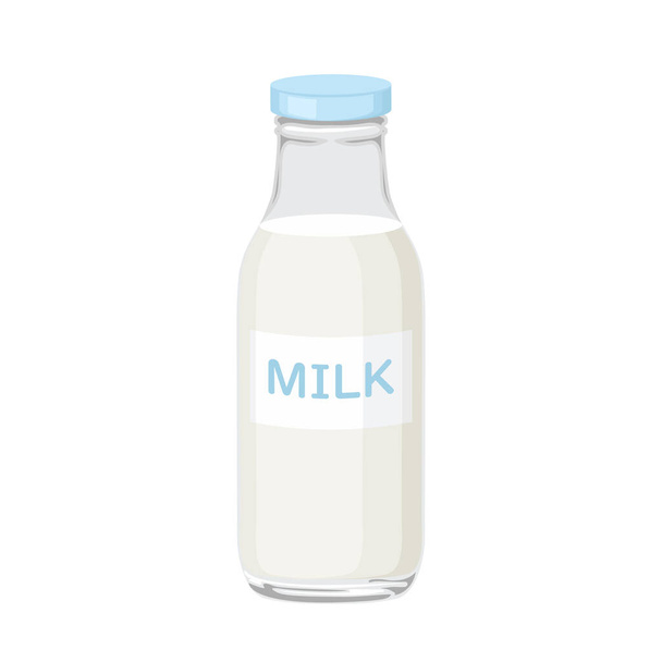 Cartoon vector illustration isolated object dairy food drink milk - Vektor, obrázek