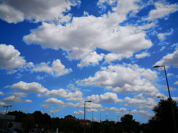 cloudy sky in Mostoles south Madrid - Photo, Image