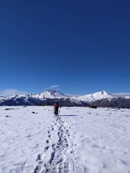 Enladrillado, Altos del Lircay, Regin del Maule, Chile. Andes montaña aventura  - Foto, Imagen