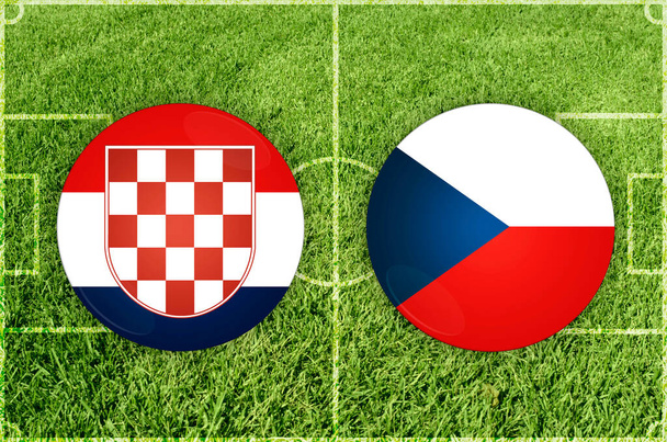 Chorwacja vs Czechy mecz piłki nożnej - Zdjęcie, obraz