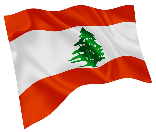 Bandiera nazionale Libano Icona Mondiale
  - Vettoriali, immagini