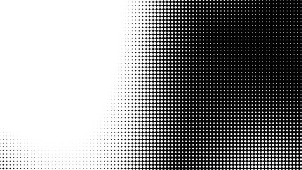 Punto blanco negro patrón gradiente textura fondo. Arte pop abstracto semitono y estilo retro. - Foto, Imagen