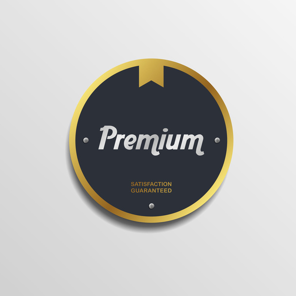 Premium label theme art sticker - Vector, Imagen
